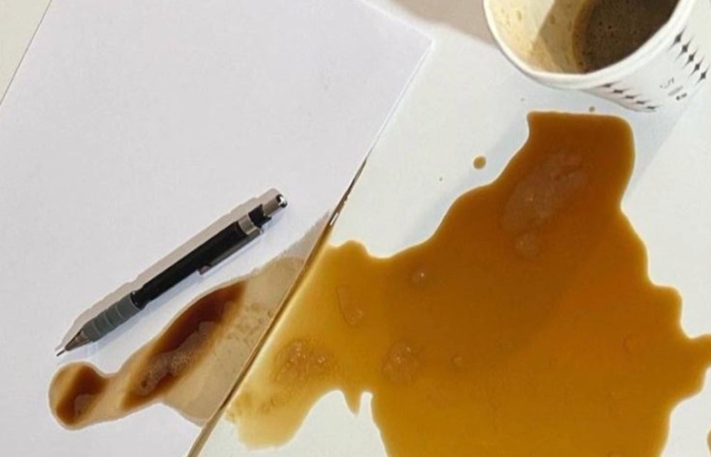 Coffee spill