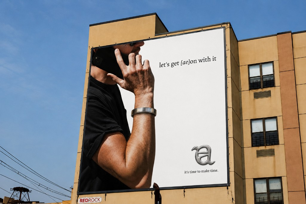 On wrist, in the city